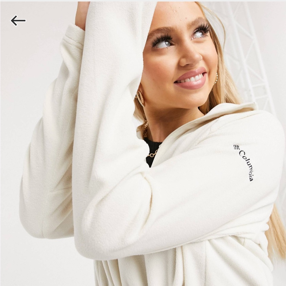 Columbia//Cropped Glacier Quarter Zip - Picture 3 of 7